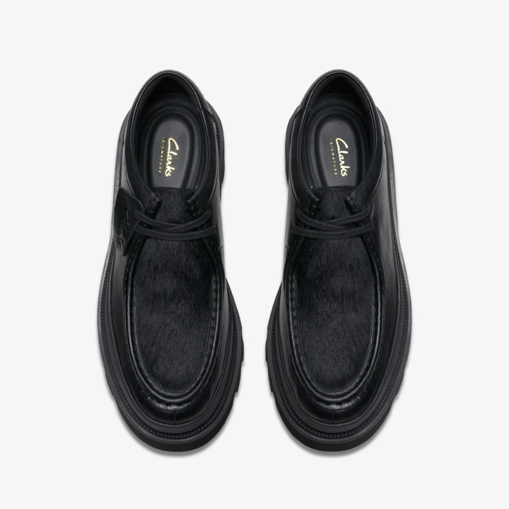 Clarks Badell Seam Genuine Leather Black